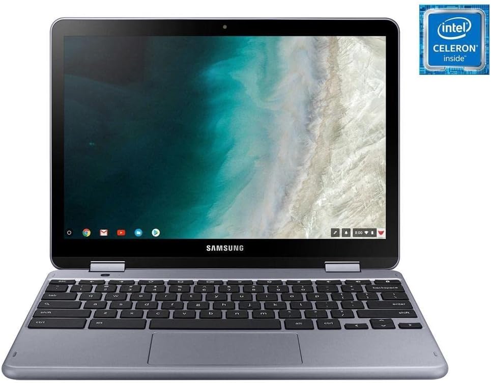 Samsung Chromebook Plus V2, 2-in-1, 4GB RAM, 32GB eMMC, 13MP Camera, Chrome OS, 12.2', 16:10 Aspect Ratio, Stealth Silver (XE521QAB-K01US)