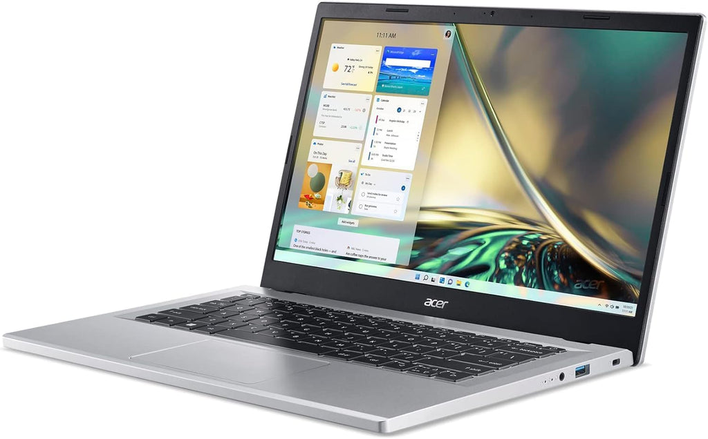 Acer Aspire 3 A314-23P-R3QA Slim Laptop | 14.0' Full HD IPS Display | AMD Ryzen 5 7520U Quad-Core Processor | AMD Radeon Graphics | 8GB LPDDR5 | 512GB NVMe SSD | Wi-Fi 6 | Windows 11 Home,Silver