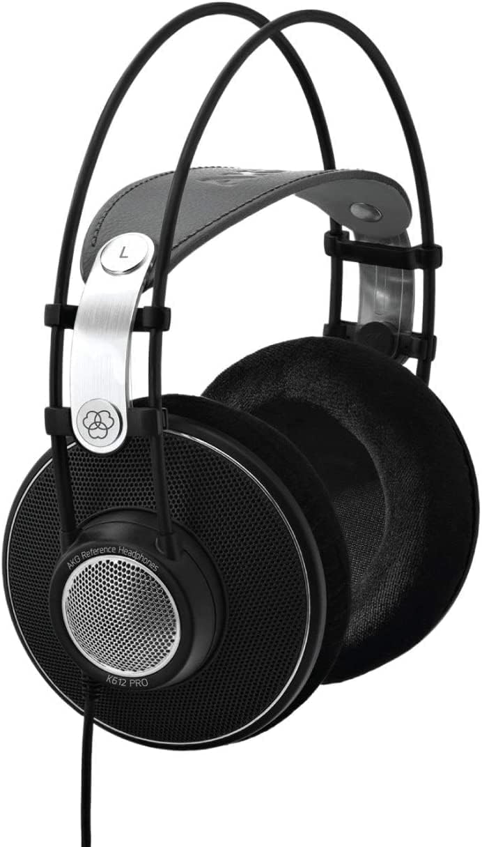 AKG Pro Audio K612 PRO Over-Ear, Open-Back, 120 Ohm, Premium Reference Studio Headphones. Wired for Professional Recording, Monitoring, hi-fi Listening. Light Weight, high Comfort. Black
