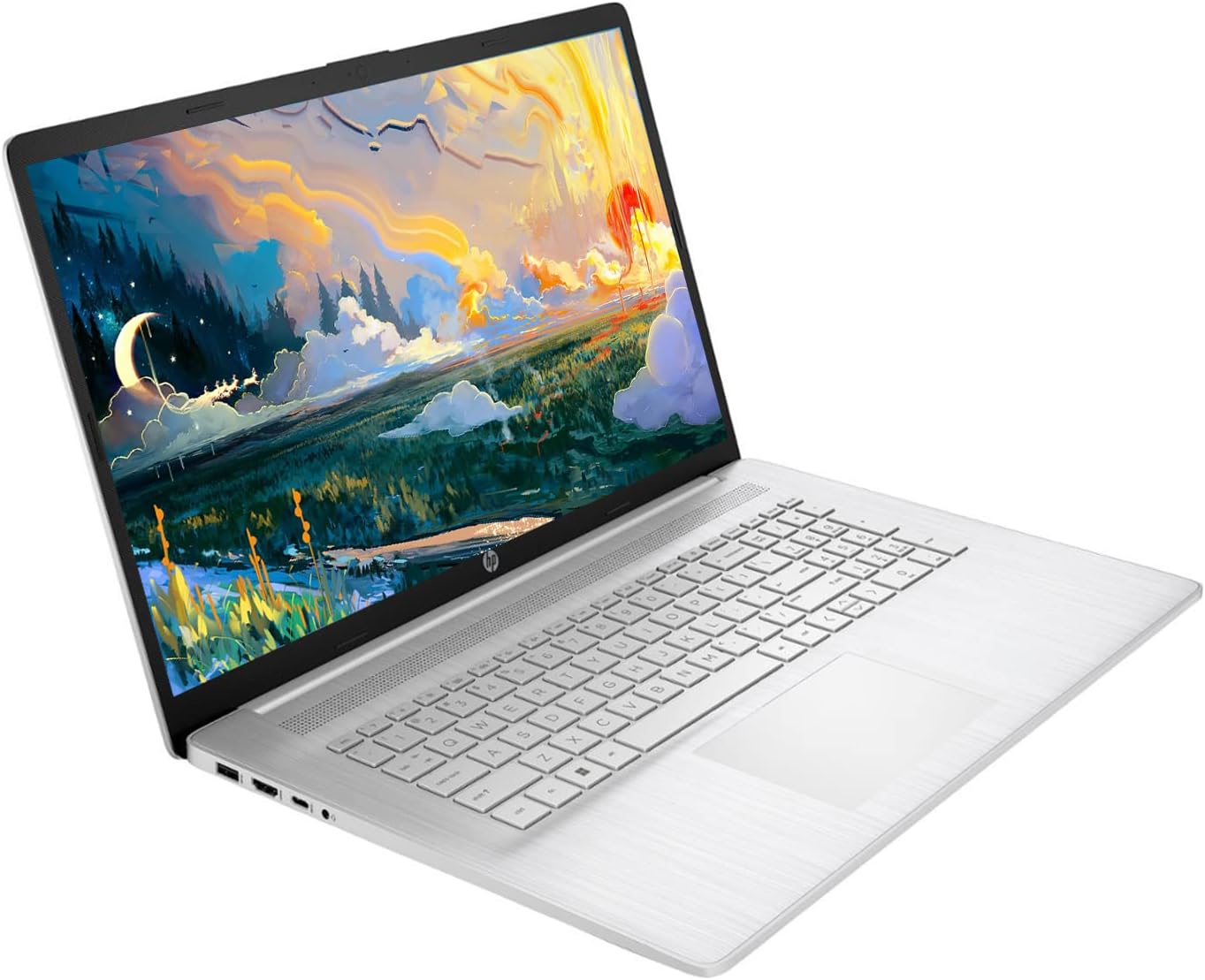 HP 17 Laptop, 17.3' HD+ Display, 11th Gen Intel Core i3-1125G4 Processor, 8GB RAM, 256GB SSD, Wi-Fi, HDMI, Webcam, Windows 11 Home, Silver