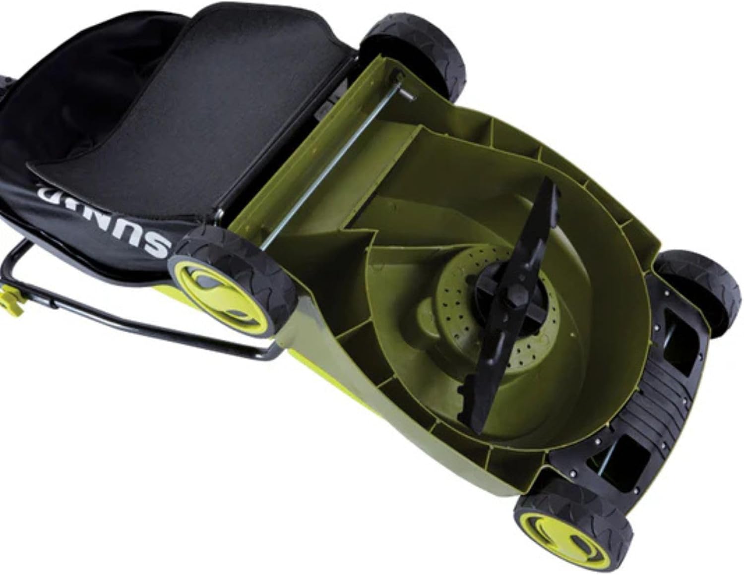 Sun Joe MJ24C-14-XR 24V IONMAX Walk-Behind Lawn Mower with 600W Motor, 14-Inch Mowing Width, Includes Collection Bag, Battery, and Charger