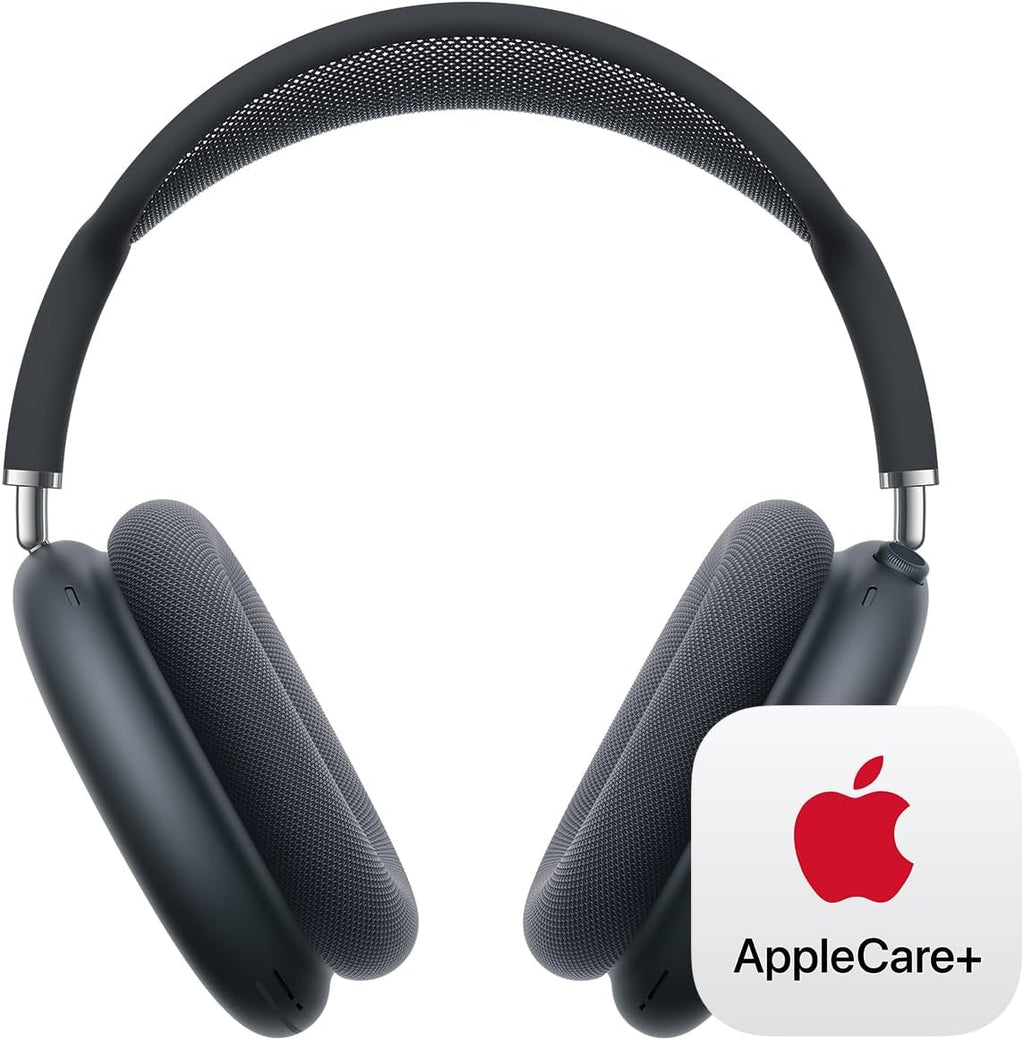 Apple AirPods Max Wireless Over-Ear Headphones, Pro-Level Active Noise Cancellation, Transparency Mode, Personalized Spatial Audio - Midnight with AppleCare+ (2 Years)