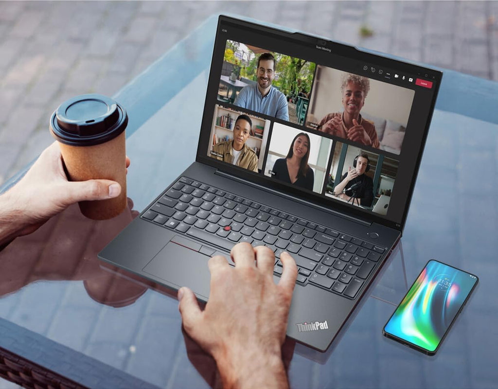 Lenovo ThinkPad E16 Business AI PC Laptop (16' FHD+ Touchscreen, Intel 12-Core Ultra 5 125U (> i7-1355U), 32GB DDR5, 1TB SSD), Backlit, Fingerprint Reader, Thunderbolt 4, Ethernet, Wi-Fi, Win 11 Pro