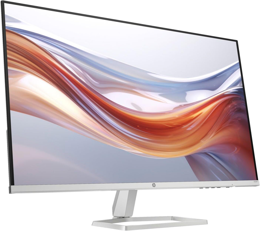HP 32' FHD VA (1920x1080) Monitor Bundle with Docztorm Dock, 100Hz Refresh Rate, Anti-Glare, Flicker-Free, 2 x HDMI 1.4, 1 x VGA, Ideal for Home & Business, Black (2026 Latest Model) (2 Pack)
