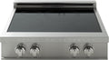 30 Inch Professional Induction Cooktop with 4 Burners, Durable Ceramic Glass, Flexible Zones, Precision Control - Stainless Steel