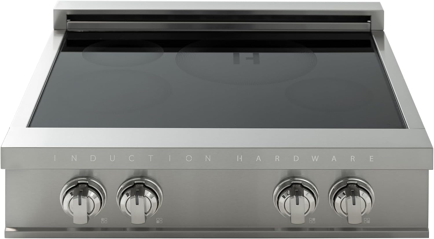 30 Inch Professional Induction Cooktop with 4 Burners, Durable Ceramic Glass, Flexible Zones, Precision Control - Stainless Steel