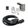 30 Amp Generator to House Hook-up Kit for Square D Homeline 150/200/225 Amp Load Center, Including Generator Cord,Power Inlet Box,Panel Interlock Kit and Circuit Breaker (15 Ft Gen Cord)