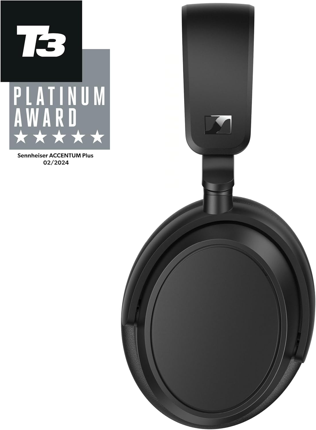 Sennheiser ACCENTUM Plus Wireless Bluetooth Headphones Noise Cancelling - Quick-Charge Feature, 50-Hr Battery Playtime, Adaptive Hybrid ANC, Bluetooth Over Ear Headphones for Traveling, School, Black
