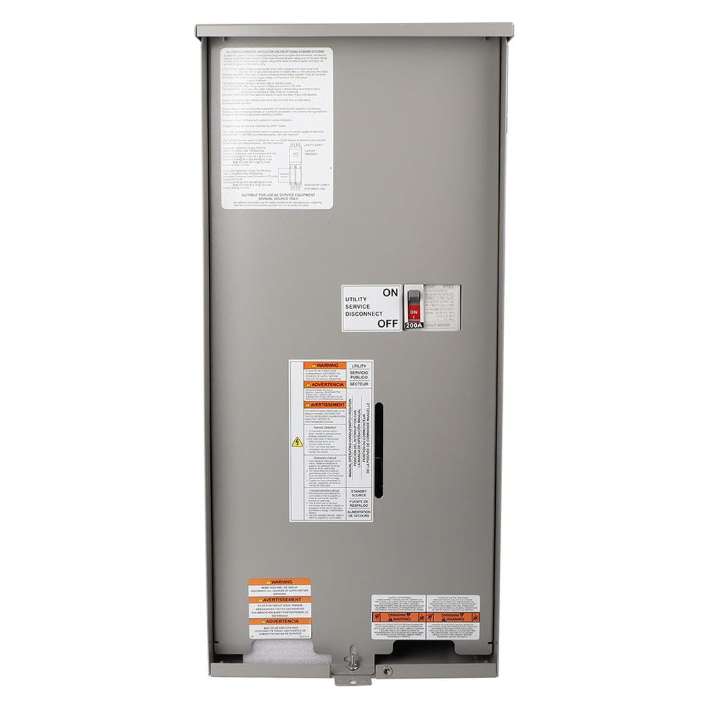 200 Amp Automatic Transfer Switch w/Power Management 120/240V Replacement for Generac RXSW200A3 for Indoor and Outdoor Use,Single Phase Transfer Switch NEMA 3R Aluminum Enclosure