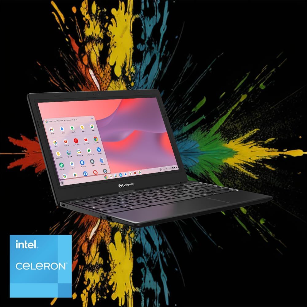acer Gateway Chromebook 311 CBO311-1H-C1MX Laptop | Intel Celeron N4500 | 11.6' HD (1366 x 768) Display | 4GB LPDDR4X | 64GB eMMC | Wi-Fi 5 802.11ac | Chrome OS | Star Black (Renewed)
