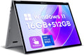 CHUWI MiniBook X 2-in-1 Laptop 10.51', 16GB LPDDR5 512GB SSD, Intel N150 (up to 3.6GHz), Windows 11 Convertible Laptop, 2TB SSD Expand, FHD IPS 2K Touchscreen, Backlit Keyboard, WiFi 6, BT5.2