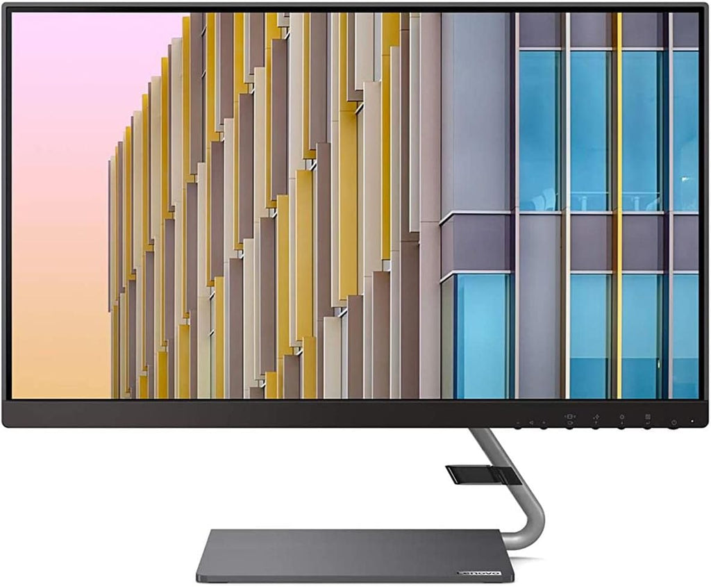 Lenovo Q24h-10 23.8-inch QHD (2560 x 1440) USB-C LCD Monitor, LED Backlit, AMD FreeSync, 75Hz, 4ms, 99% sRGB, Speakers, Low Blue Light