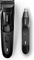 MANSCAPED® The Face Grooming Duo Contains: The Beard Hedger® Premium Precision Beard Trimmer and Weed Whacker® 2.0 Nose and Ear Hair Trimmer