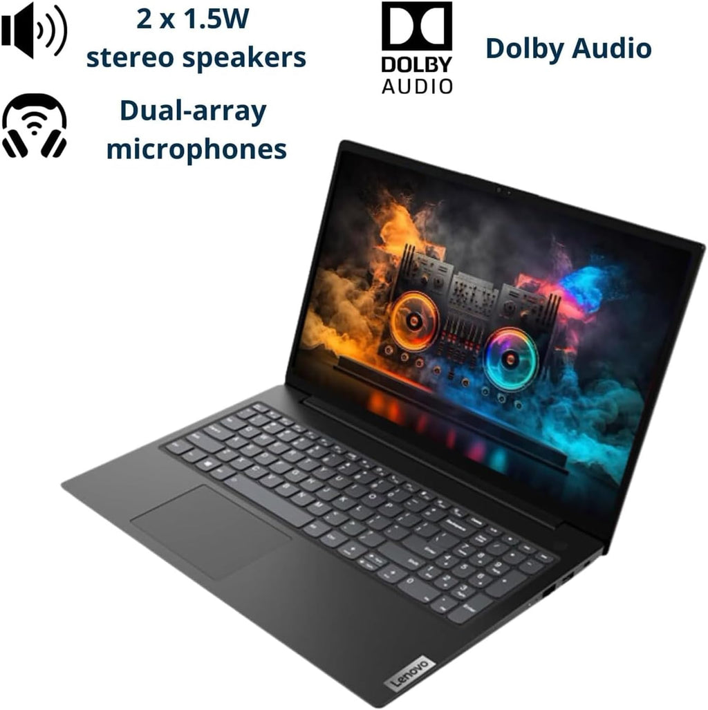 Lenovo V15 Laptop, 15.6' FHD Display, AMD Ryzen 5 5500U Hexa-core Processor (Beat Intel i7-1065G7), 16GB RAM, 512GB SSD, HDMI, RJ45, Numeric Keypad, Wi-Fi, Windows 11 Pro, Black