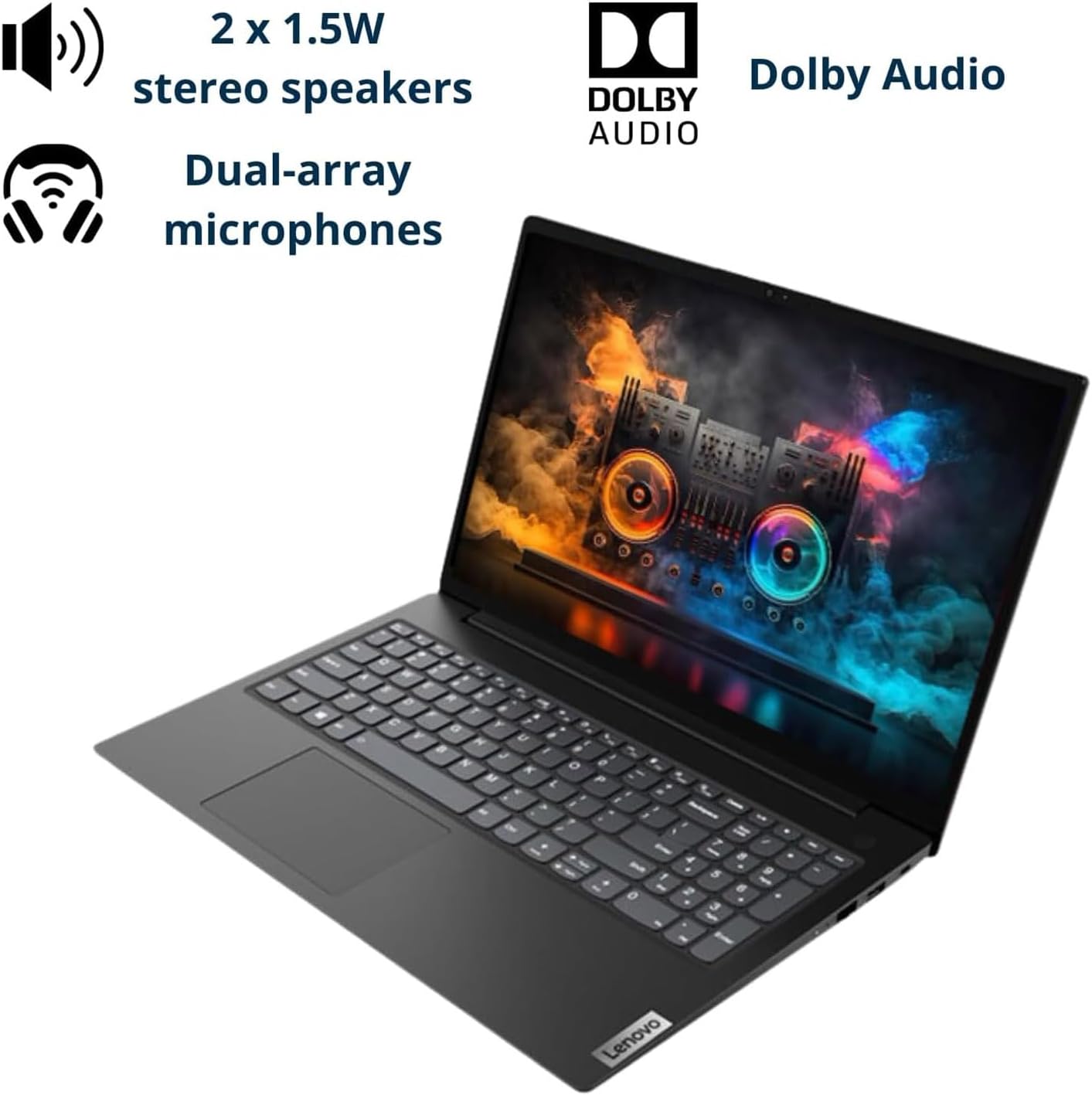 Lenovo V15 Laptop, 15.6' FHD Display, AMD Ryzen 5 5500U Hexa-core Processor (Beat Intel i7-1065G7), 16GB RAM, 512GB SSD, HDMI, RJ45, Numeric Keypad, Wi-Fi, Windows 11 Pro, Black