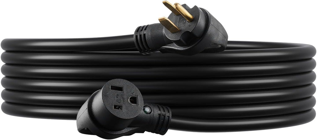 VEVOR 40-Amp Generator Extension Cord 50FT, 8AWG 7500W Heavy Duty Power Cord, NEMA 6-50P to 6-50R STW Welder Cord, ETL Listed for Generator & Welder with Storage Bag