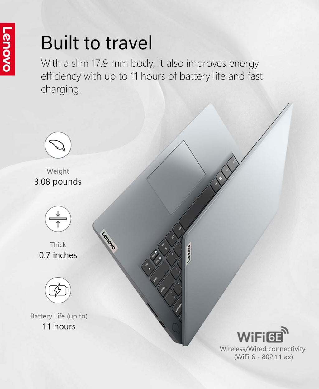 Lenovo IdeaPad 1 14 Laptop, 14.0' HD(1366 x 768) Screen, Intel Celeron N4020, 4GB RAM, 256GB Storage(128GB eMMC+128GB Card), Intel UHD Graphics 600, Win 11, Cloud Grey, W/GaLiMu
