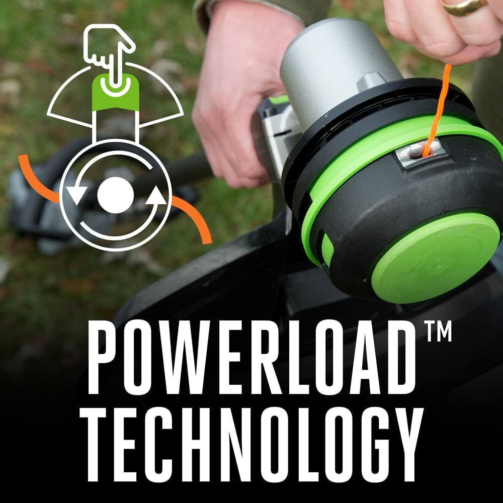 EGO POWER+ String Trimmer, Battery Powered, 15' Trimmer for Weeds and Grass with POWERLOAD and Carbon Fiber Split Shaft, Includes 56V 2.5Ah Battery and Charger - ST1521S