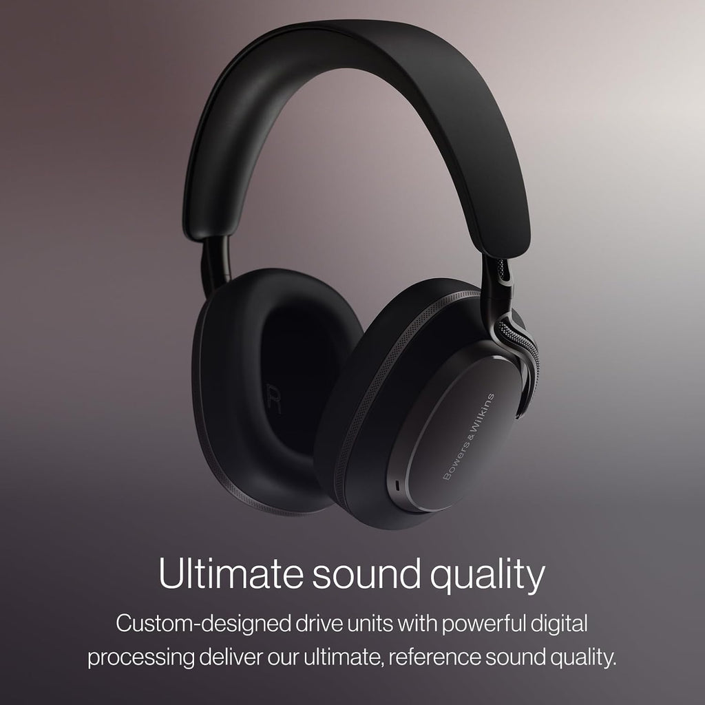 Bowers & Wilkins Px8 S2 Wireless Over-Ear Headphones, Warm Stone, Bluetooth Headphones with Active Noise Cancelling, Hi-Res Audio, 30 Hours of Playtime, USB-C 15-Min Quick Charging