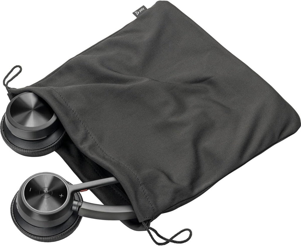 Poly - Voyager 4320 UC Wireless Headset (Plantronics) - Headphones with Boom Mic - Connect to PC/Mac via USB-C Bluetooth Adapter, Cell Phone via Bluetooth - Works with Teams (Certified), Zoom & More