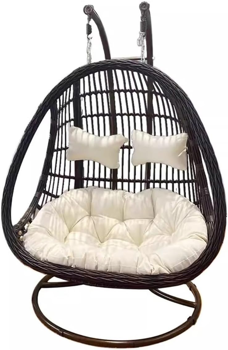 Home Rattan Chairs- Hanging Chair Hanging Basket Rocking Chair Indoor and Outdoor Balcony Swing Household Hammock Patio Lounge Chair