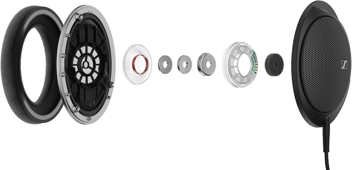 Sennheiser HD 550 Open-Back Audiophile Headphones - Lightweight Design, Best-in-Class Sound with Enhanced Bass and Treble, Gaming & Remote Work Ready, Compatible with 3.5mm and 6.35mm Audio Jacks
