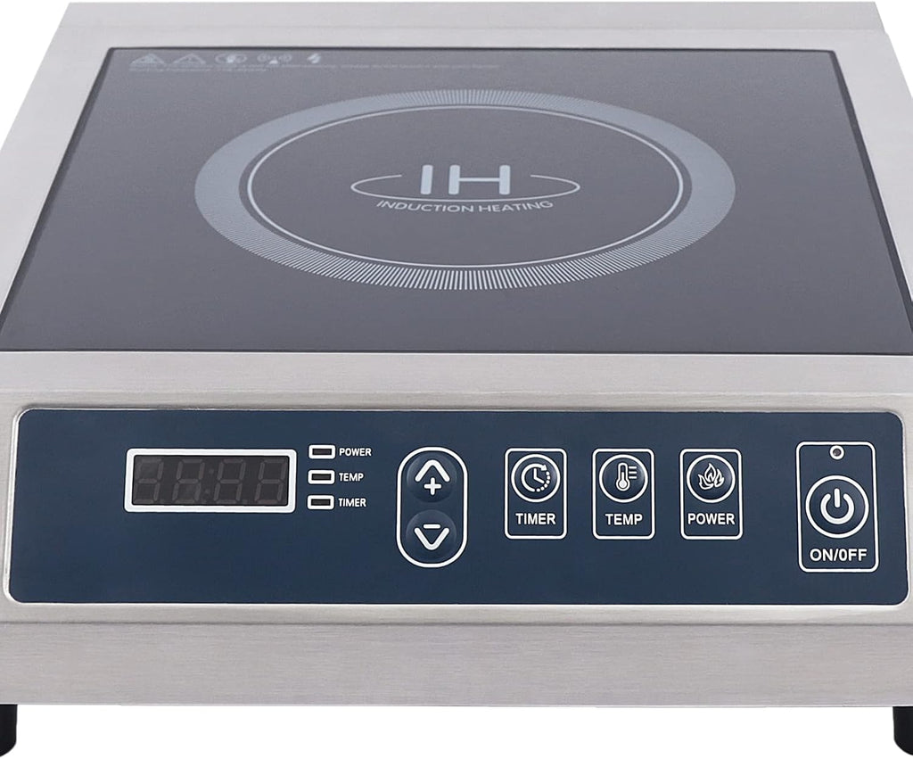 Induction Cooktop 3500W Electric Countertop Burner Hot Plate Sensor Touch Stove Electric Stove Top Portable Induction Cooktop Cooker Smooth Surface with Timer Temperature Control