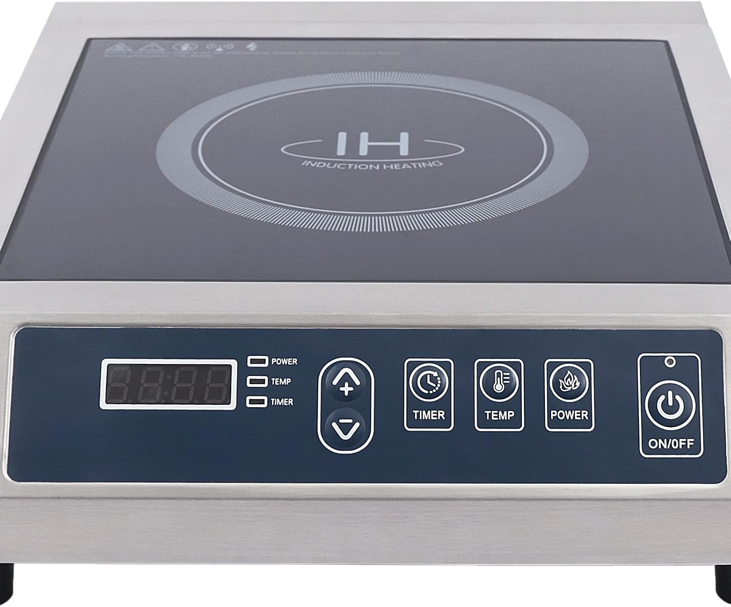 Induction Cooktop 3500W Electric Countertop Burner Hot Plate Sensor Touch Stove Electric Stove Top Portable Induction Cooktop Cooker Smooth Surface with Timer Temperature Control