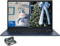 ASUS Vivobook 14 Laptop, 14' IPS 1920 x 1080 (Full HD) LED Display, Intel i5-120U, Deca-Core, 8GB RAM, 256GB SSD, HDMI, Quiet Blue, Windows 11 Home in S Mode, TWE Wireless Earbuds