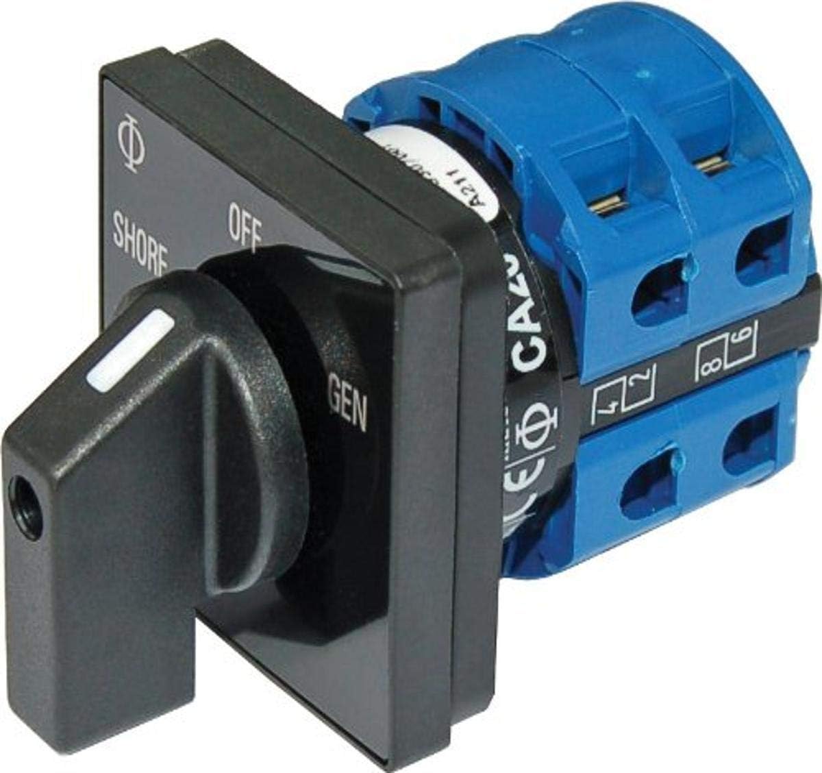 Blue Sea Systems 9009 AC Rotary Switch - OFF + 2 Positions 120V AC 30A