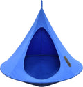 Single Cacoon Hanging Chair – Cozy Indoor/Outdoor Hammock with Polyester Canvas, 440 lb Capacity, Includes 18ft Rope & Carabiner (Sky Blue)