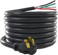Conntek 14303 RV/Generator Power Cord 36-Foot 50 Amp Male Plug to Bare Wire, Black