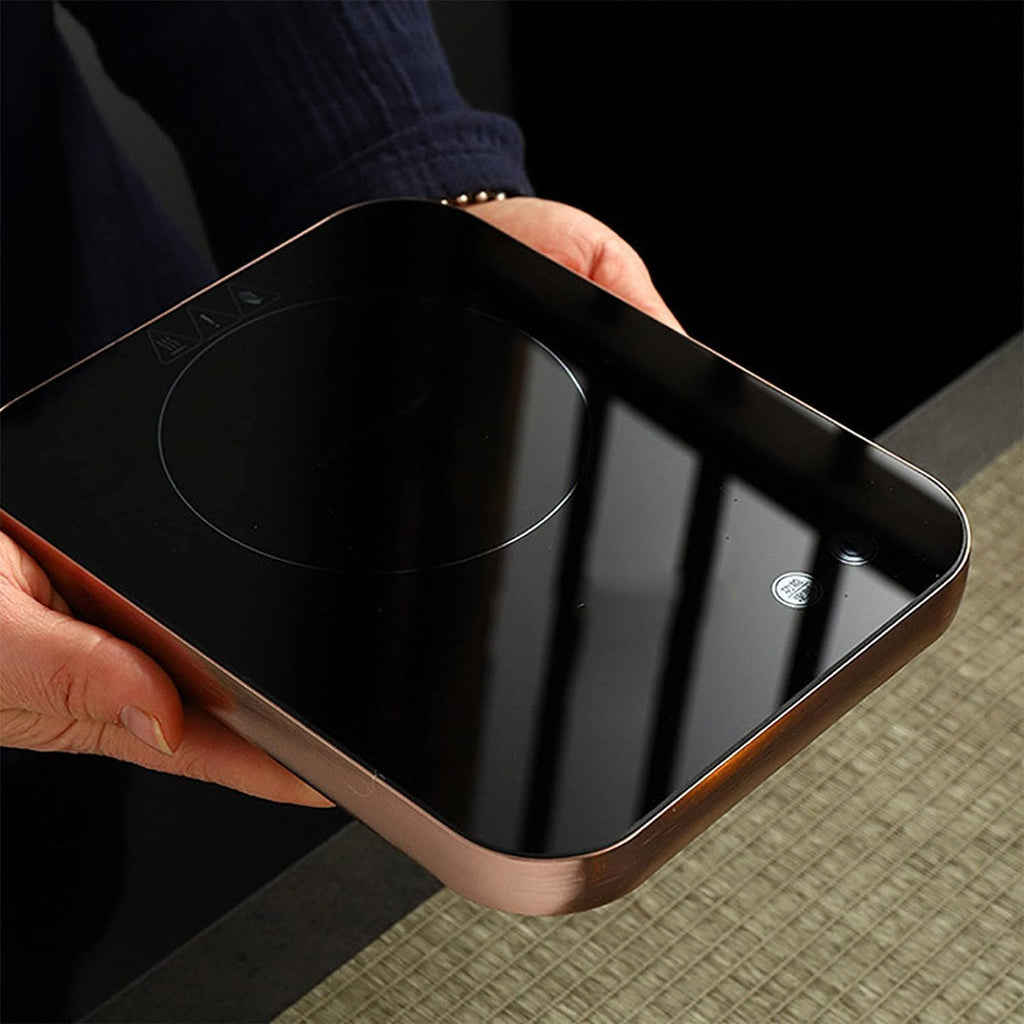 Portable Induction Cooktop, 800W Electric Mini Stove with LCD Touch Screen Control, 4 Heat Speed, Auto-Shut-Off, Constant Temperature Energy Saving, for Boiling Water, Making Tea and Coffee
