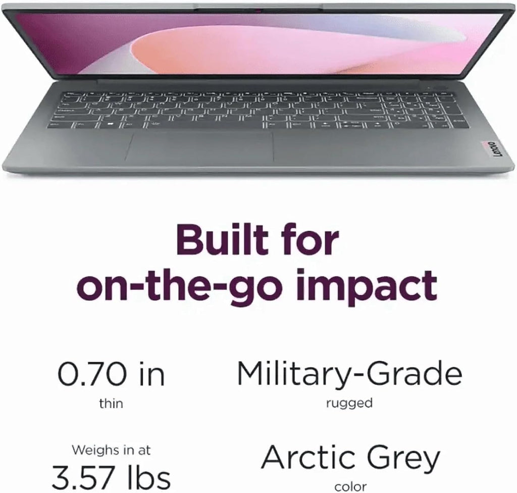Lenovo Slim Touchscreen Laptop (15.6' FHD, AMD Ryzen 7 5825U (> Intel i7-1255U) 16GB RAM, 512GB SSD), IdeaPad 3 for Business, Home, School, 10-Hr Long Battery Life, Wi-Fi 6, Win 11 Home, Arctic Grey