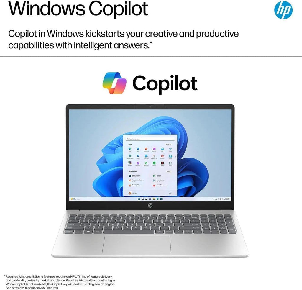 HP 15.6' HD Touch Screen Laptop | Intel Core i3-1215U (6 Cores, 8 Threads) | Intel UHD Graphics | Silver | 8GB RAM | 256GB SSD | Windows 11 S | Bundle with Stylus Pen