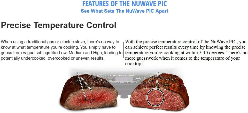 NuWave PIC Pro Highest Powered Induction Cooktop 1800W