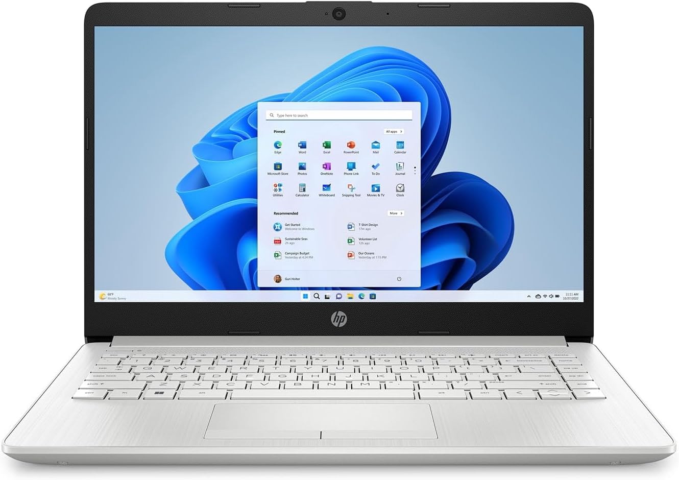 Hp Stream 14' HD Laptop | Intel Celeron N4120 Processor | Intel UHD Graphics 600 | Microsoft Office 365 | 4GB RAM | 64GB SSD | Windows 11 S | Bundle with Laptop Stand