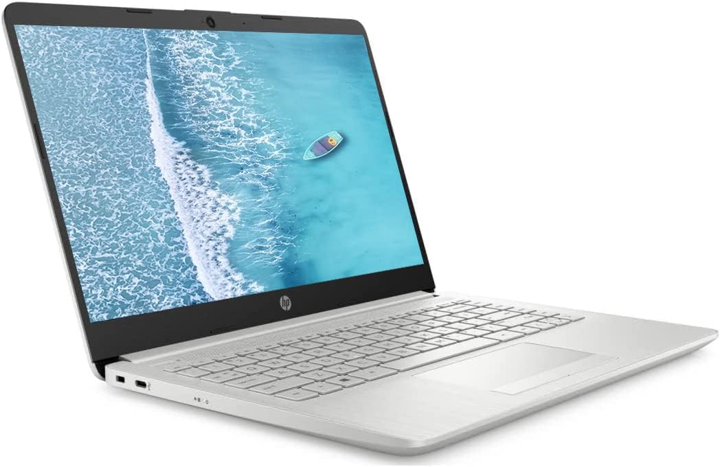2022 HP 14' FHD IPS Laptop, Windows 11, Ryzen 3 Processor Up to 3.35GHz, 4GB Ram, 128GB SSD, Super-Fast WiFi,HDMI, Dale Silver (Renewed) (Dale Silver)