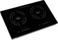 TI-2B 23 inch Built-In Dual Burner Induction Glass-Ceramic Cooktop, 1750W, UL858 Certified