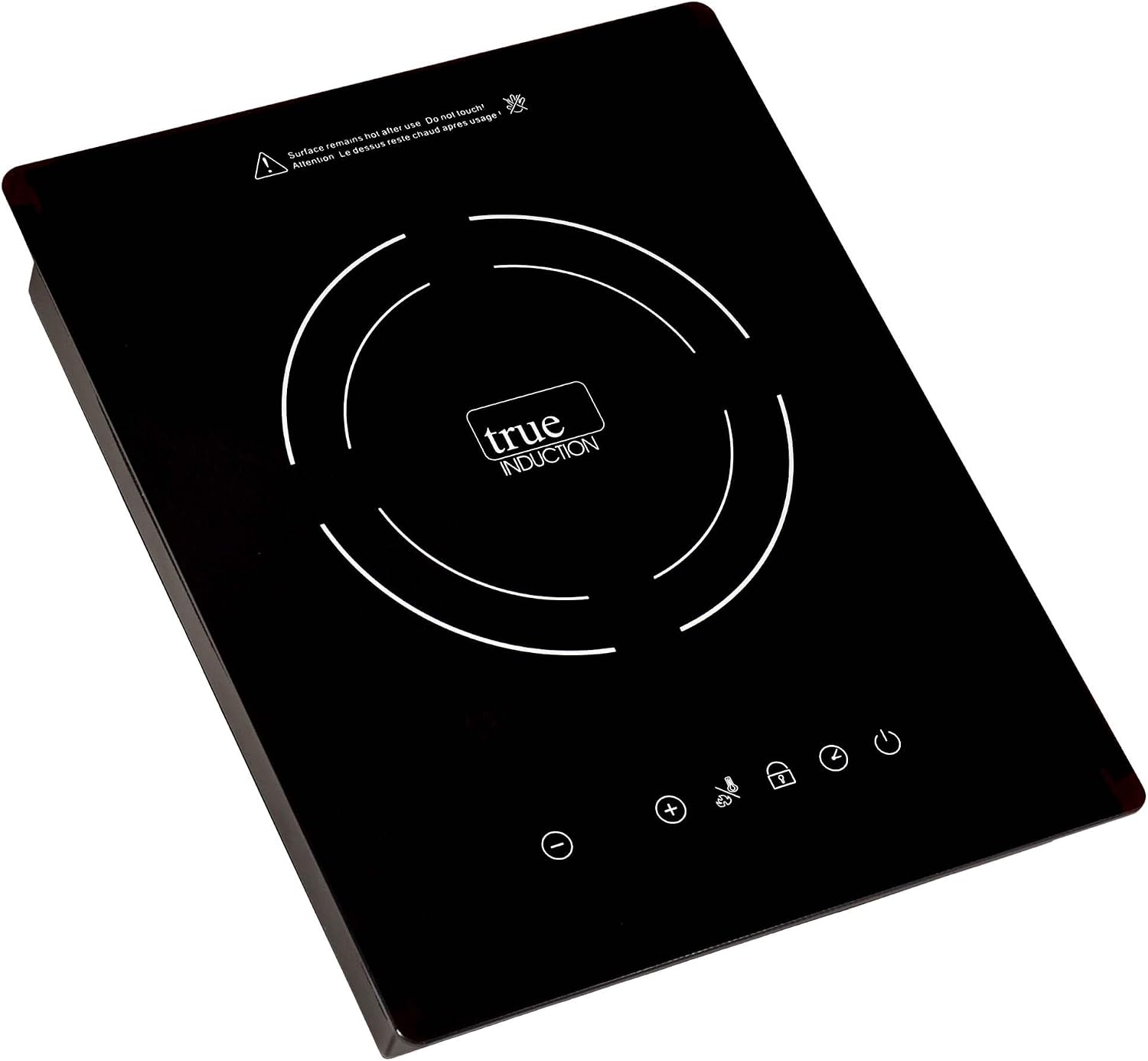 TI-1B 12 inch Built-In Single Burner Induction Glass-Ceramic Cooktop, 1750W, UL858 Certified