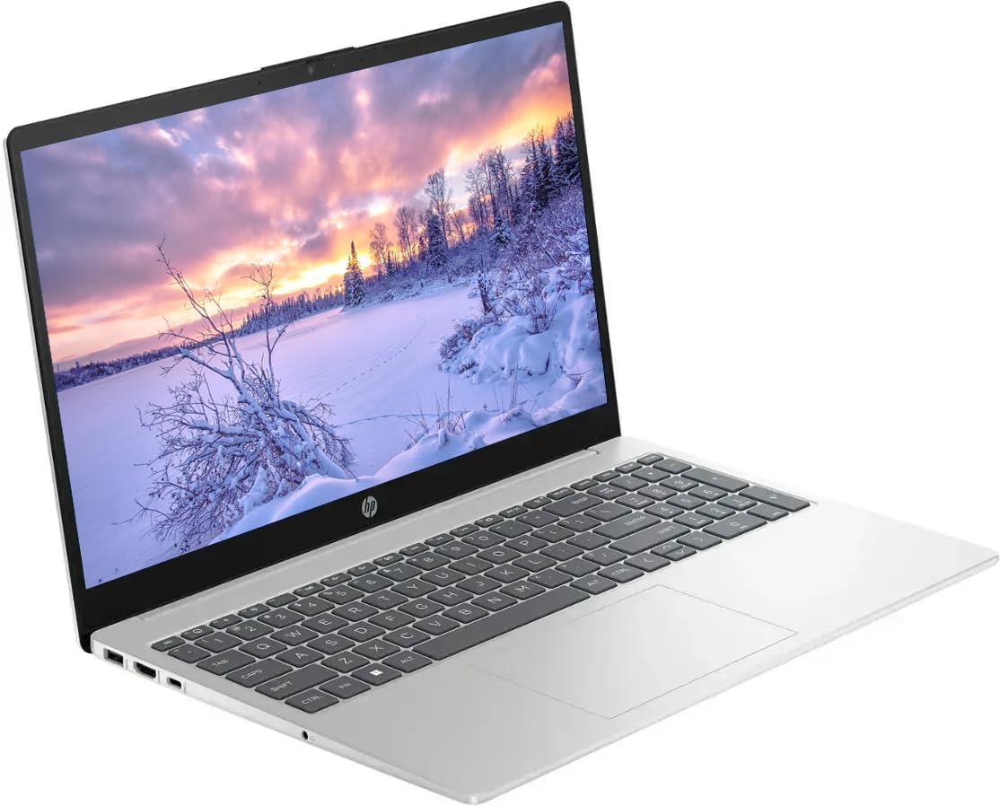 HP 15.6' Touchscreen Business Laptop, 16GB RAM 1TB Storage (512GB SSD+512GB Docking Station Set), 6-Cores Intel Core i3, Windows 11, PLUSERA Earphones, Silver