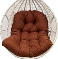 Waterproof Replacement for Egg Chair Cushion in Dark Coffee, Super Soft Rocking Egg Chair Cushion, Thickened Hanging Basket Chair Cushion for Indoor and Outdoor Use