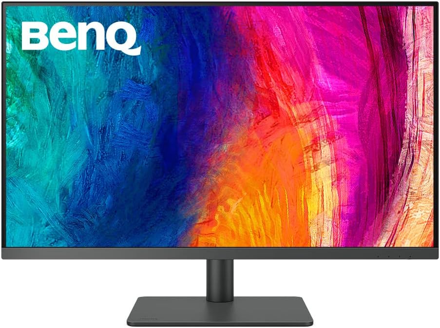 BenQ PD3205U Mac-Ready Monitor 32' 4K UHD 99% Rec.709 & sRGB, IPS, DeltaE ≤3, ICC Sync, Calibration Report, AQCOLOR, Uniformity HotKey Puck Ergonomic DisplayPort, USB-C (90W), USB Hub