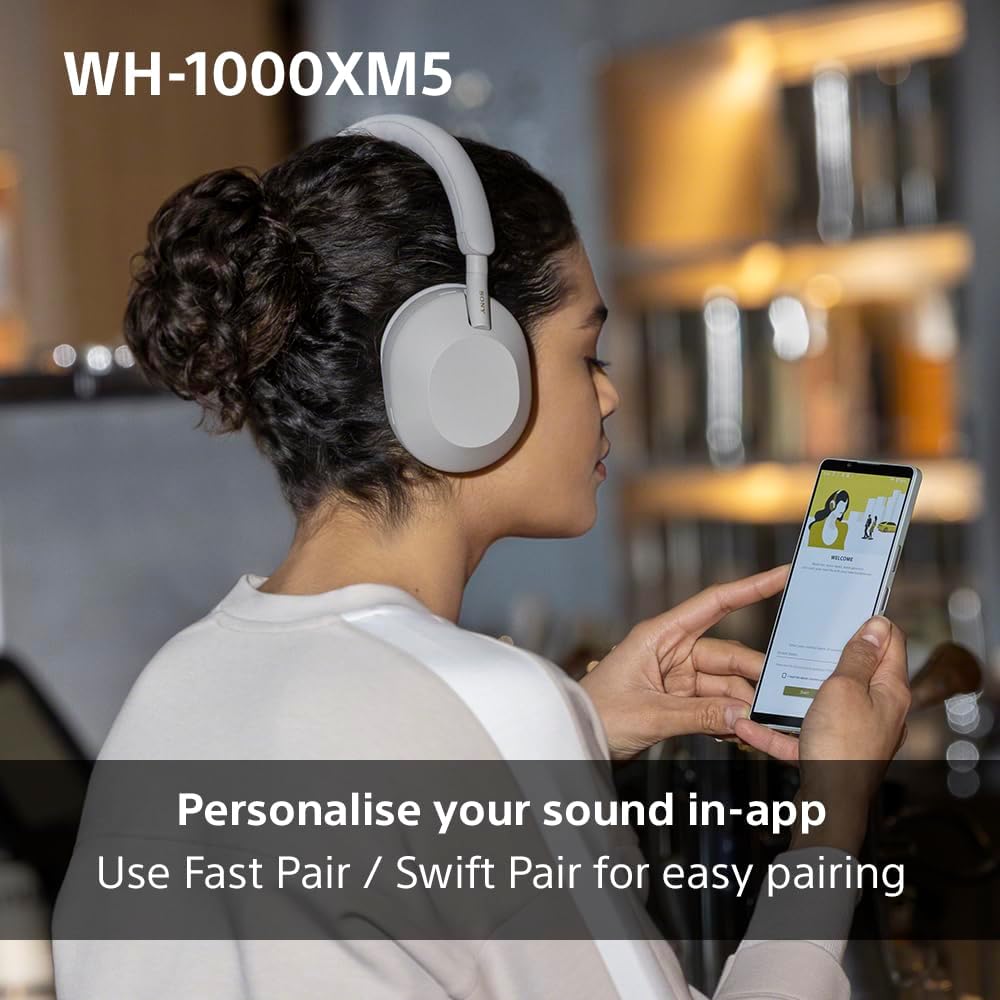Sony Noise Canceling Wireless Headphones - 30hr Battery Life - Over-Ear Style - Optimized for Alexa and Google Assistant - Built-in mic for Calls - WH-1000XM5B.CE7 - Limited Edition - Charcoal Black