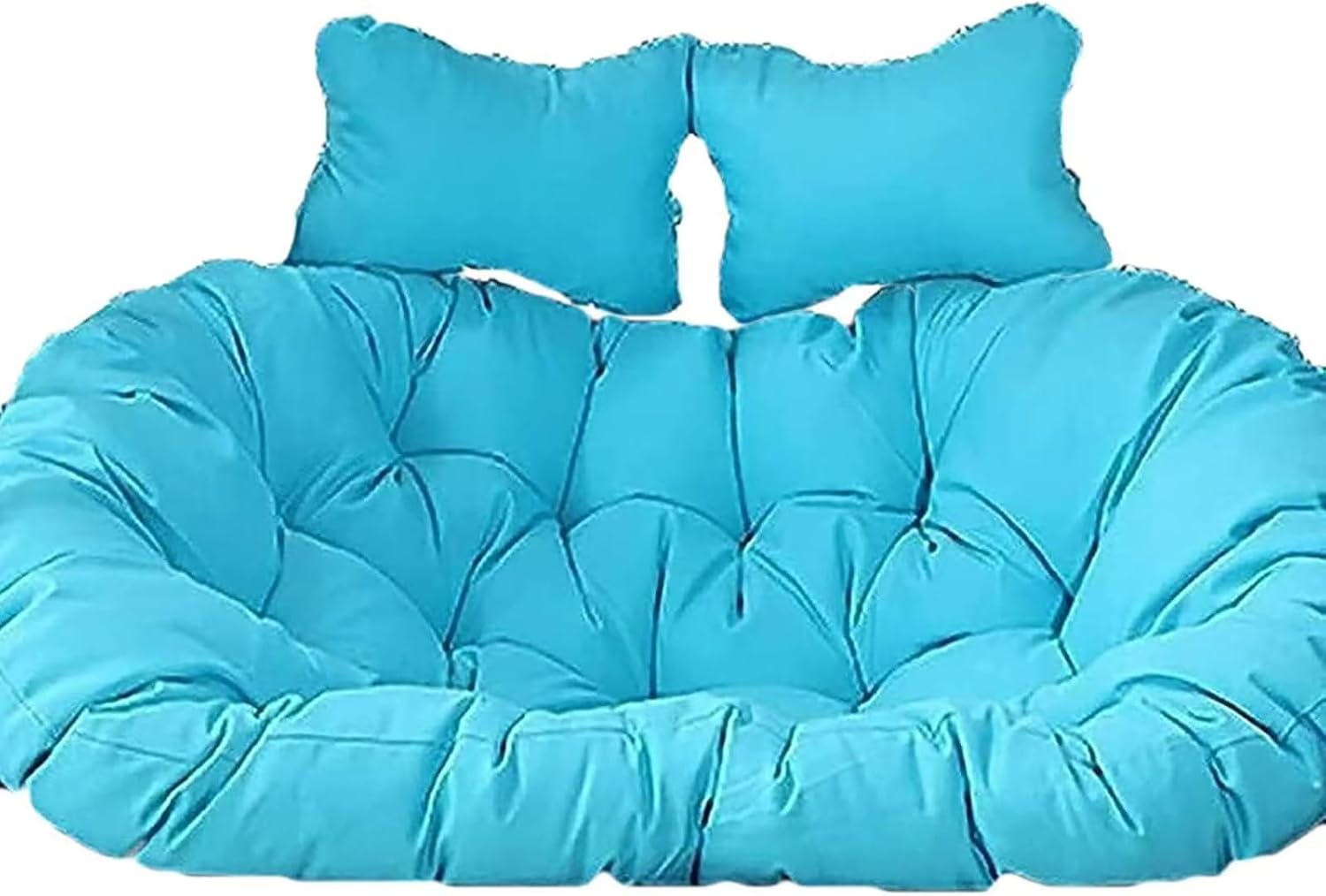 Double Hanging Egg Chair Cushion Replacement, Waterproof Swing Cushion, 2 Person Hammock Chair Cushion（Cushion only） (I)