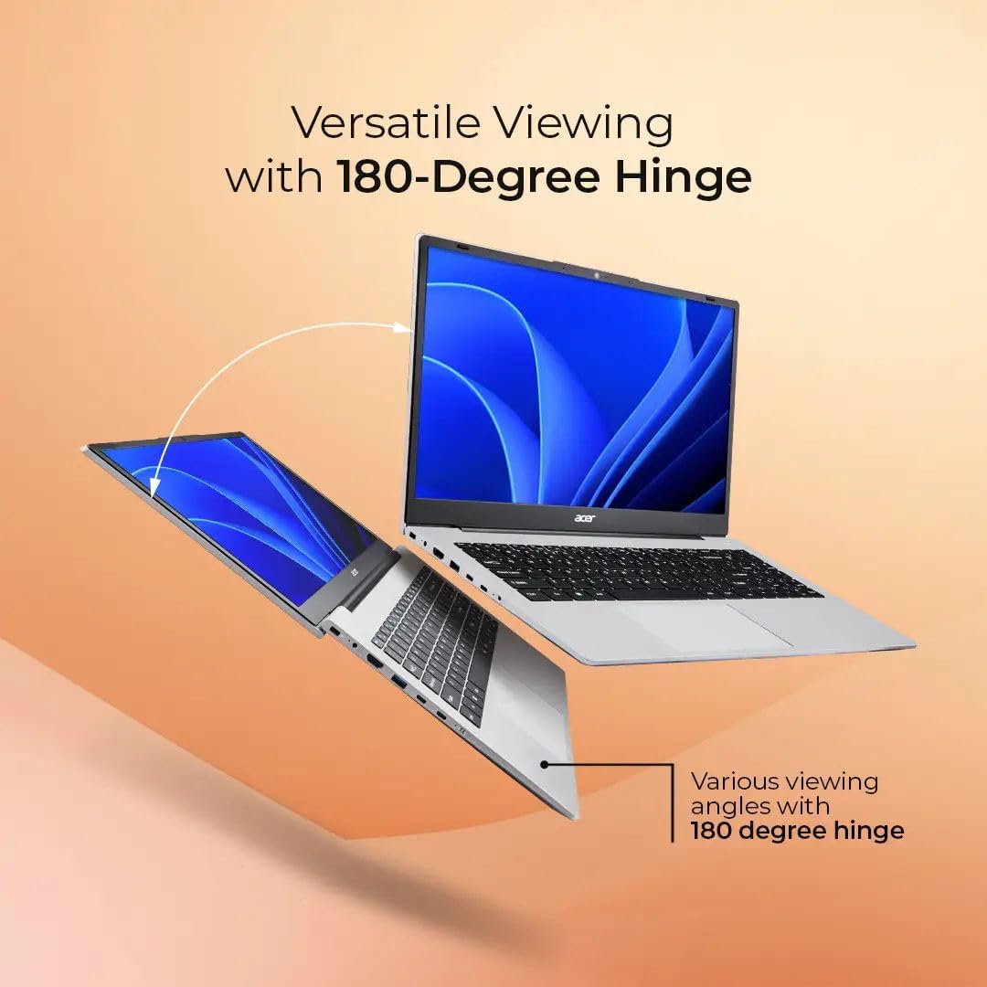 acer Aspire 3 Laptop, 15.6' FHD 1920 x 1080 Display, 16GB RAM 256GB SSD, AMD Ryzen 5 Series Processor, WiFi 6, Windows 11 Pro, HD Camera, Up to 8 Hours Battery Life, Backlit Keyboard