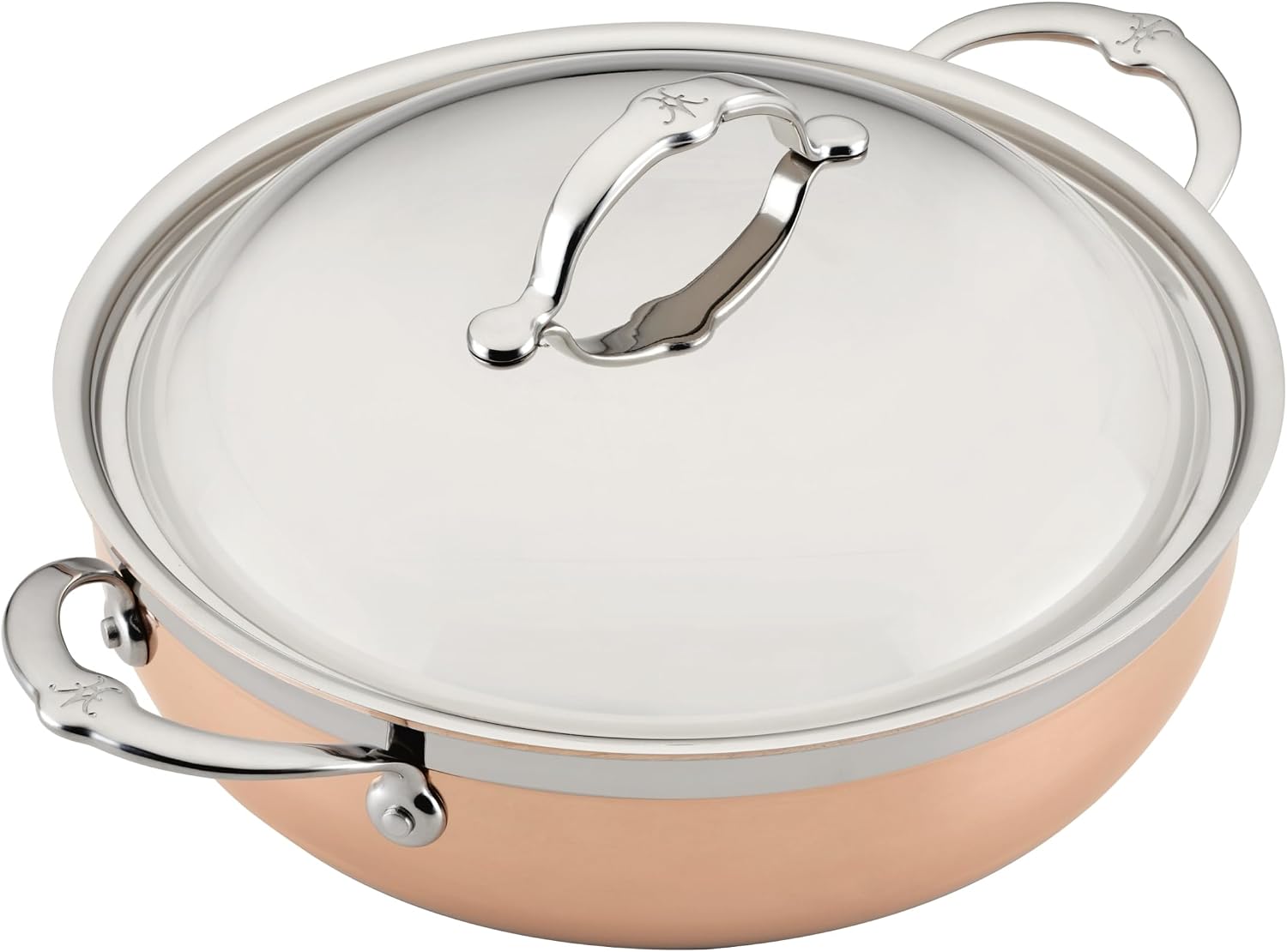Hestan - CopperBond Collection - Copper Dutch Oven, Induction Cooktop Compatible, 5-Quart