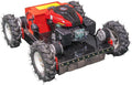 Remote Controlled Lawnmower Oil-Electric Hybrid Four-Wheel Drive Lawn Mowing and Weed Whacker, All Terrain Grass Cutter Yard Mower High Controllability