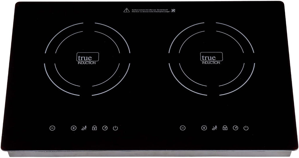 TI-2B 23 inch Built-In Dual Burner Induction Glass-Ceramic Cooktop, 1750W, UL858 Certified