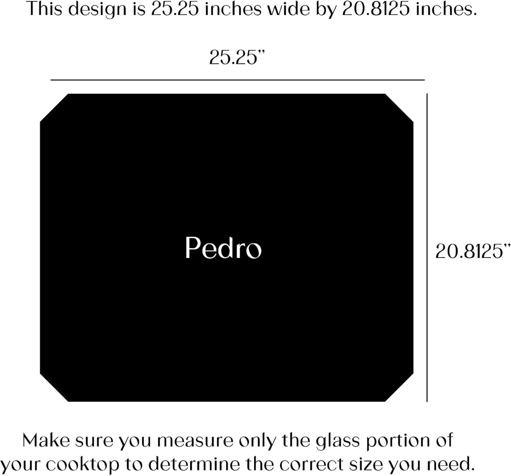 Electric Stove Cover Protector - Can be Used While Cooking - Glass Panel Overlay - Can Withstand over 1400 °F - Kitchen Essential for Cooktop Protection (25.25' x 20.81')